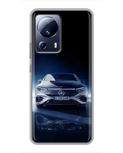 Чехол для Xiaomi 13 Lite с картинкой «Ночной Mercedes EQ»