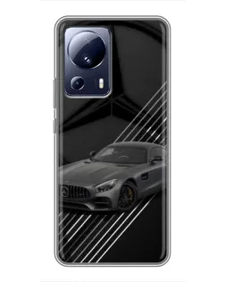 Чехол для Xiaomi 13 Lite с картинкой «Mercedes AMG — графика» Чехол для Xiaomi 13 Lite с картинкой «Mercedes AMG — графика»