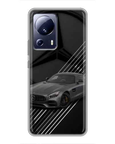 Чехол для Xiaomi 13 Lite с картинкой «Mercedes AMG — графика»