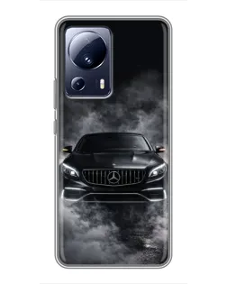 Чехол для Xiaomi 13 Lite с картинкой «Mercedes в дыму» Чехол для Xiaomi 13 Lite с картинкой «Mercedes в дыму»
