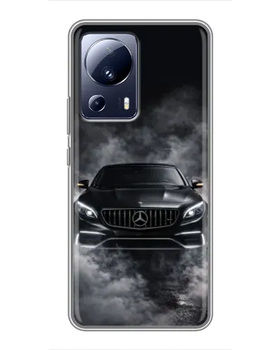 Чехол для Xiaomi 13 Lite с картинкой «Mercedes в дыму»