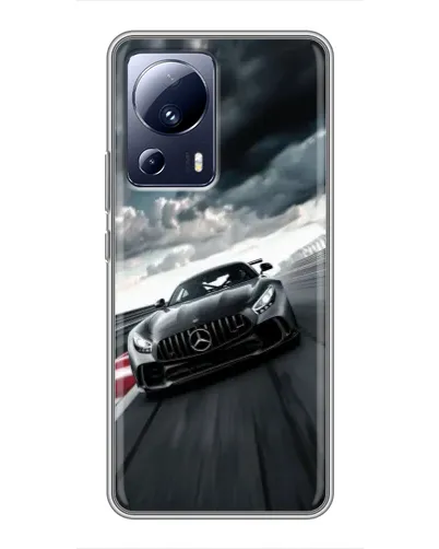 Чехол для Xiaomi 13 Lite с картинкой «Гоночный Mercedes AMG»