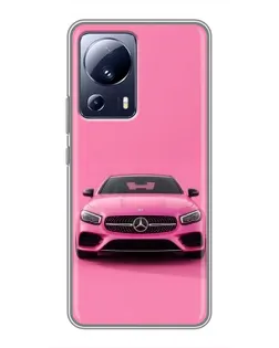 Чехол для Xiaomi 13 Lite с картинкой «Розовый Mercedes AMG» Чехол для Xiaomi 13 Lite с картинкой «Розовый Mercedes AMG»