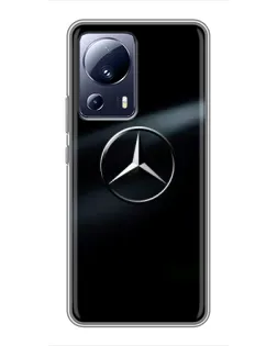 Чехол для Xiaomi 13 Lite с картинкой «Mercedes на металле» Чехол для Xiaomi 13 Lite с картинкой «Mercedes на металле»