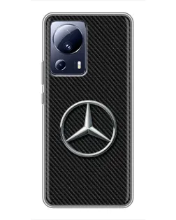 Чехол для Xiaomi 13 Lite с картинкой «Карбоновый Mercedes стиль» Чехол для Xiaomi 13 Lite с картинкой «Карбоновый Mercedes стиль»