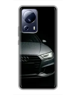 Чехол для Xiaomi 13 Lite с картинкой «Audi — детализация кузова» Чехол для Xiaomi 13 Lite с картинкой «Audi — детализация кузова»