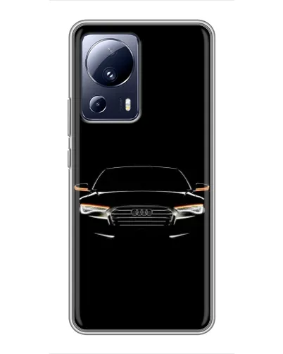 Чехол для Xiaomi 13 Lite с картинкой «Audi — ночной контур»