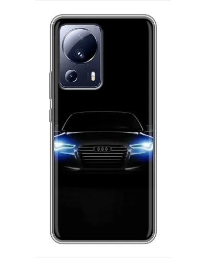 Чехол для Xiaomi 13 Lite с картинкой «Audi в неоне»