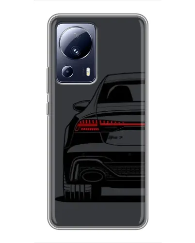 Чехол для Xiaomi 13 Lite с картинкой «Задняя часть Audi — арт»