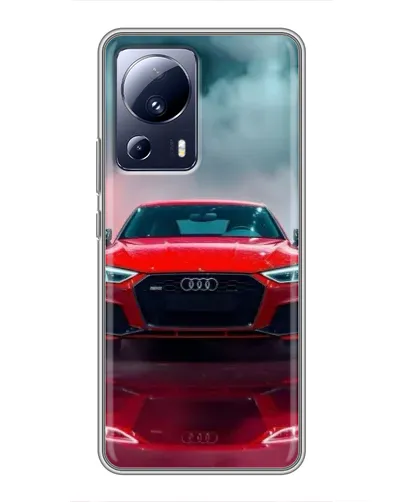Чехол для Xiaomi 13 Lite с картинкой «Audi RS — красный стиль»