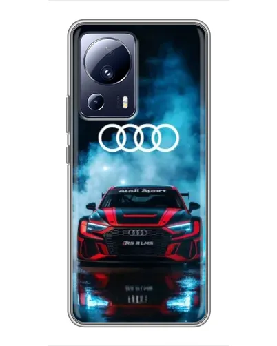 Чехол для Xiaomi 13 Lite с картинкой «Audi Sport — неон»