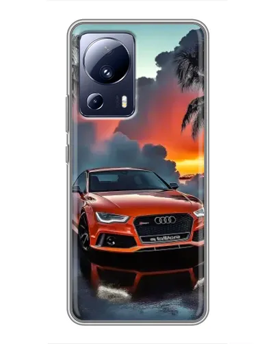 Чехол для Xiaomi 13 Lite с картинкой «Audi — закат»