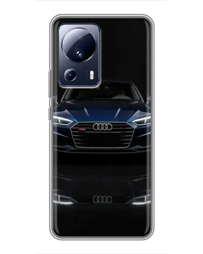 Чехол для Xiaomi 13 Lite с картинкой «Audi — ночное отражение»