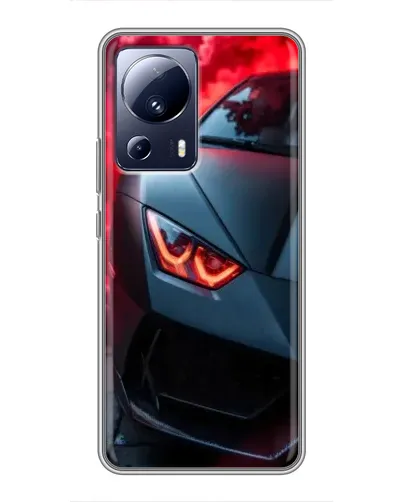 Чехол для Xiaomi 13 Lite с картинкой «Lamborghini красное сияние»