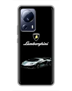 Чехол для Xiaomi 13 Lite с картинкой «Логотип Lamborghini классика» Чехол для Xiaomi 13 Lite с картинкой «Логотип Lamborghini классика»
