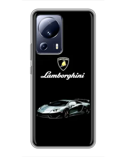 Чехол для Xiaomi 13 Lite с картинкой «Логотип Lamborghini классика»