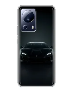 Чехол для Xiaomi 13 Lite с картинкой «Черный Lamborghini Aventador» Чехол для Xiaomi 13 Lite с картинкой «Черный Lamborghini Aventador»