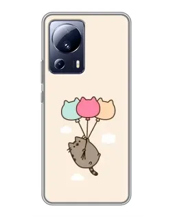 Чехол для Xiaomi 13 Lite с картинкой «Пушин на шариках»