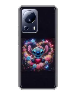 Чохол для Xiaomi 13 Lite з картинкою «Stitch у квітах» Чохол для Xiaomi 13 Lite з картинкою «Stitch у квітах»