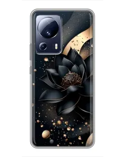 Чехол для Xiaomi 13 Lite с картинкой «Черный лотос»