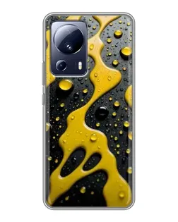 Чехол для Xiaomi 13 Lite с картинкой «Жидкое желтое золото» Чехол для Xiaomi 13 Lite с картинкой «Жидкое желтое золото»