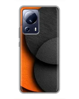Чехол для Xiaomi 13 Lite с картинкой «Геометрия оранжевых кругов» Чехол для Xiaomi 13 Lite с картинкой «Геометрия оранжевых кругов»