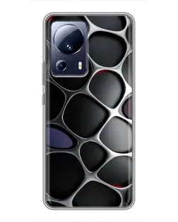 Чехол для Xiaomi 13 Lite с картинкой «Объемная темная решетка» Чехол для Xiaomi 13 Lite с картинкой «Объемная темная решетка»