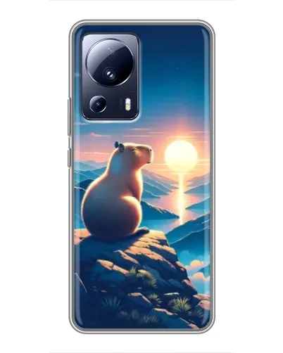 Чехол для Xiaomi 13 Lite с картинкой «Закат солнца с капибарой» Чехол для Xiaomi 13 Lite с картинкой «Закат солнца с капибарой»