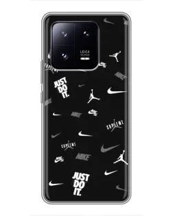 Чохол для Xiaomi 13 Pro з картинкою «Nike Black Pattern»
