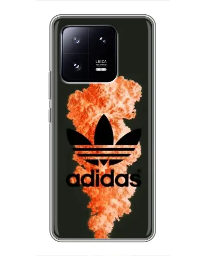 Чохол для Xiaomi 13 Pro з картинкою «Помаранчевий дим Adidas»