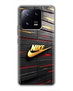 Чохол для Xiaomi 13 Pro з картинкою «Золотий Nike на металі»