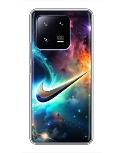 Чохол для Xiaomi 13 Pro з картинкою «Космічний Nike Swoosh»