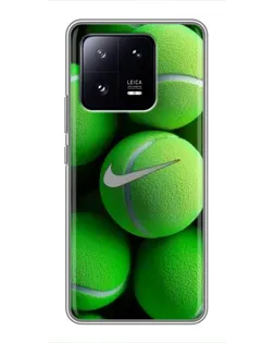 Чохол для Xiaomi 13 Pro з картинкою «Тенісні м'ячі Найк»