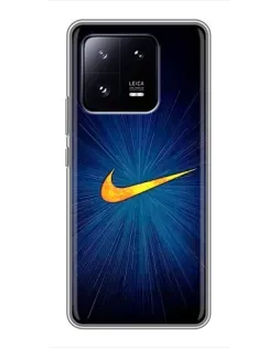 Чехол для Xiaomi 13 Pro с картинкой «Синий пульс Nike»