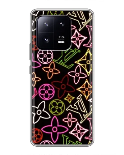 Чехол для Xiaomi 13 Pro с картинкой «Неоновый микс Nike»