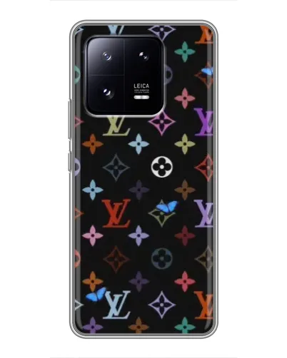 Чехол для Xiaomi 13 Pro с картинкой «Цветная монограмма LV»