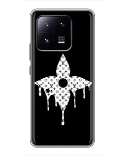 Чехол для Xiaomi 13 Pro с картинкой «Цветочная монограмма»