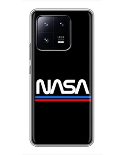 Чохол для Xiaomi 13 Pro з картинкою «NASA — класика Red Blue» Чохол для Xiaomi 13 Pro з картинкою «NASA — класика Red Blue»
