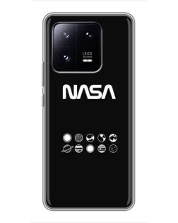 Чехол для Xiaomi 13 Pro с картинкой «NASA — технический принт» Чехол для Xiaomi 13 Pro с картинкой «NASA — технический принт»
