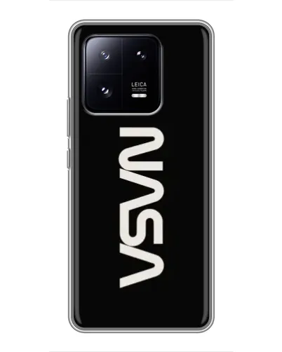 Чехол для Xiaomi 13 Pro с картинкой «NASA — вертикальный логотип»