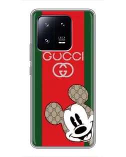 Чехол для Xiaomi 13 Pro с картинкой «Gucci — полосы и Микки» Чехол для Xiaomi 13 Pro с картинкой «Gucci — полосы и Микки»