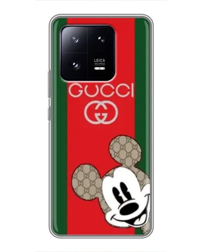 Чохол для Xiaomi 13 Pro з картинкою «Gucci — смуги та Міккі»