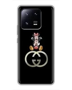 Чехол для Xiaomi 13 Pro с картинкой «Минни Маус на лого» Чехол для Xiaomi 13 Pro с картинкой «Минни Маус на лого»