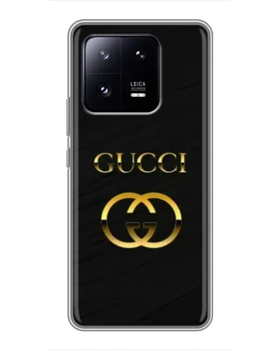 Чохол для Xiaomi 13 Pro з картинкою «Золотий логотип Gucci»