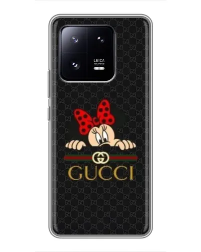 Чохол для Xiaomi 13 Pro з картинкою «Мінні Маус Gucci — чорний»
