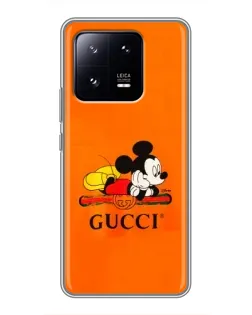 Чехол для Xiaomi 13 Pro с картинкой «Микки Маус Gucci — оранж» Чехол для Xiaomi 13 Pro с картинкой «Микки Маус Gucci — оранж»