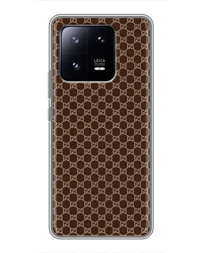 Чохол для Xiaomi 13 Pro з картинкою «Gucci — шоколадна сітка» Чохол для Xiaomi 13 Pro з картинкою «Gucci — шоколадна сітка»