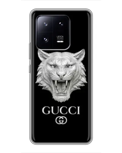 Чехол для Xiaomi 13 Pro с картинкой «Gucci — серебряный лев» Чехол для Xiaomi 13 Pro с картинкой «Gucci — серебряный лев»
