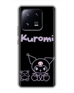 Чохол для Xiaomi 13 Pro з картинкою «Kuromi — чорний мінімалізм»