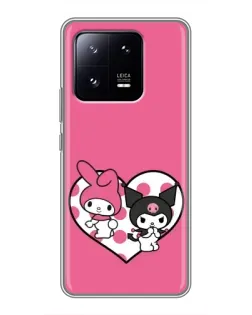 Чехол для Xiaomi 13 Pro с картинкой «Kuromi и My Melody»